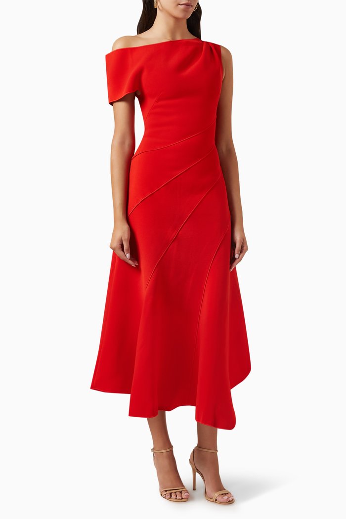 

Corbyn Midi Dress, Red