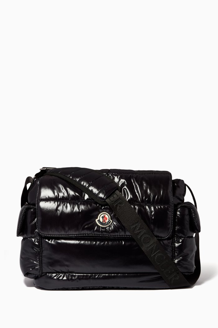 

Puffy Diaper Bag in Nylon, Black