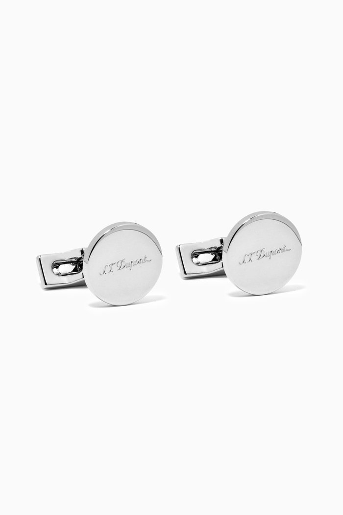 

ST Cufflinks in Stainless Steel, Silver