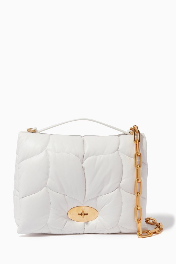 

Softie Crossbody Bag in Quilted Nappa, White