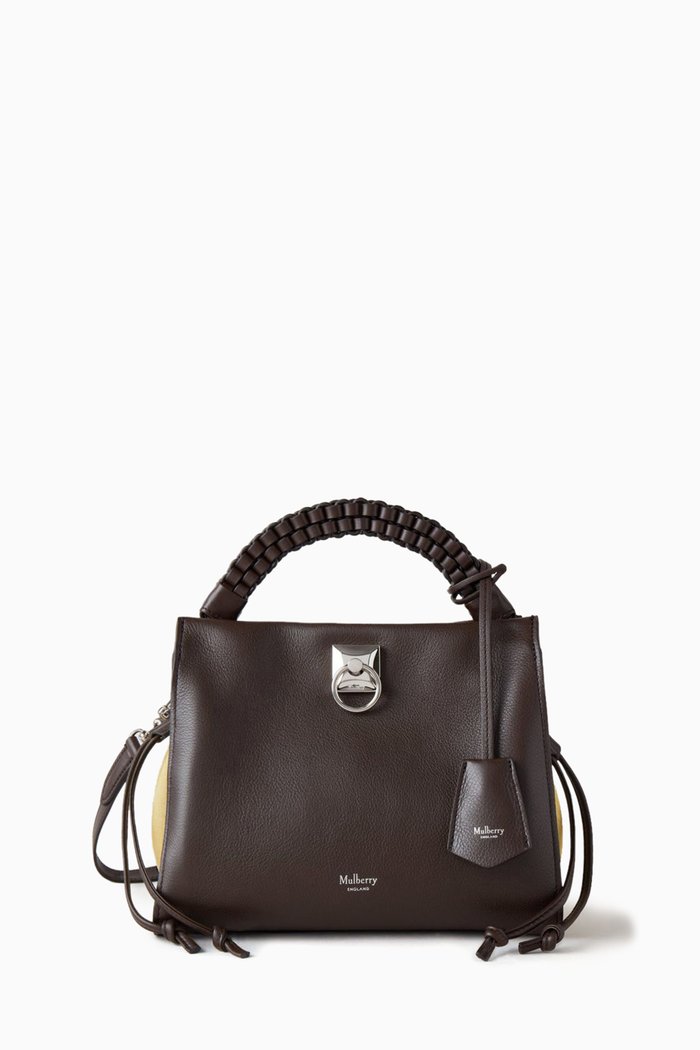 

Small Iris Shoulder Bag in Leather & Suede, Multicolour
