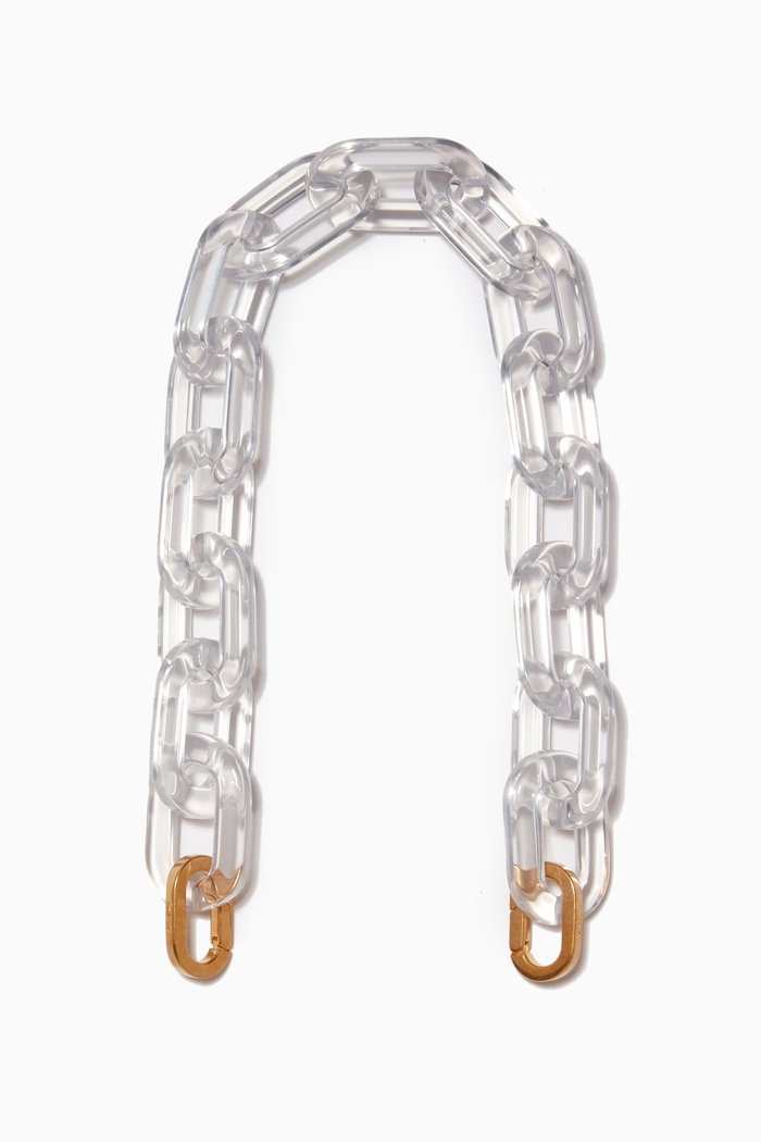 

Shoulder Strap in Transparent Acetate, Colourless
