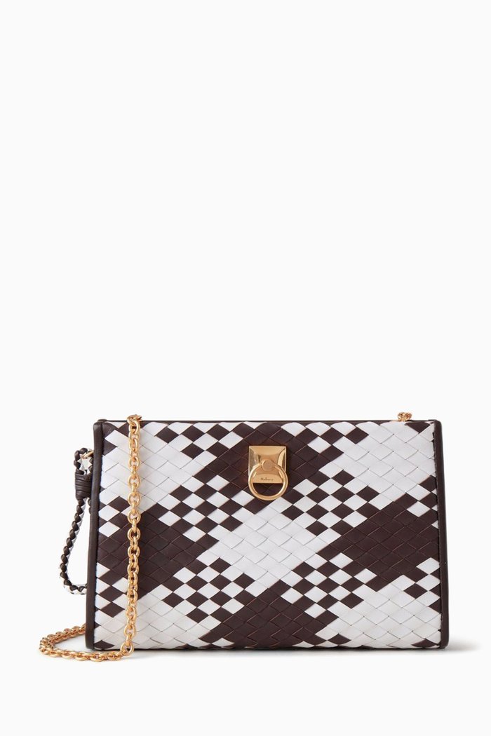 

Iris Chain Wallet in Vichy Woven Nappa, Multicolour