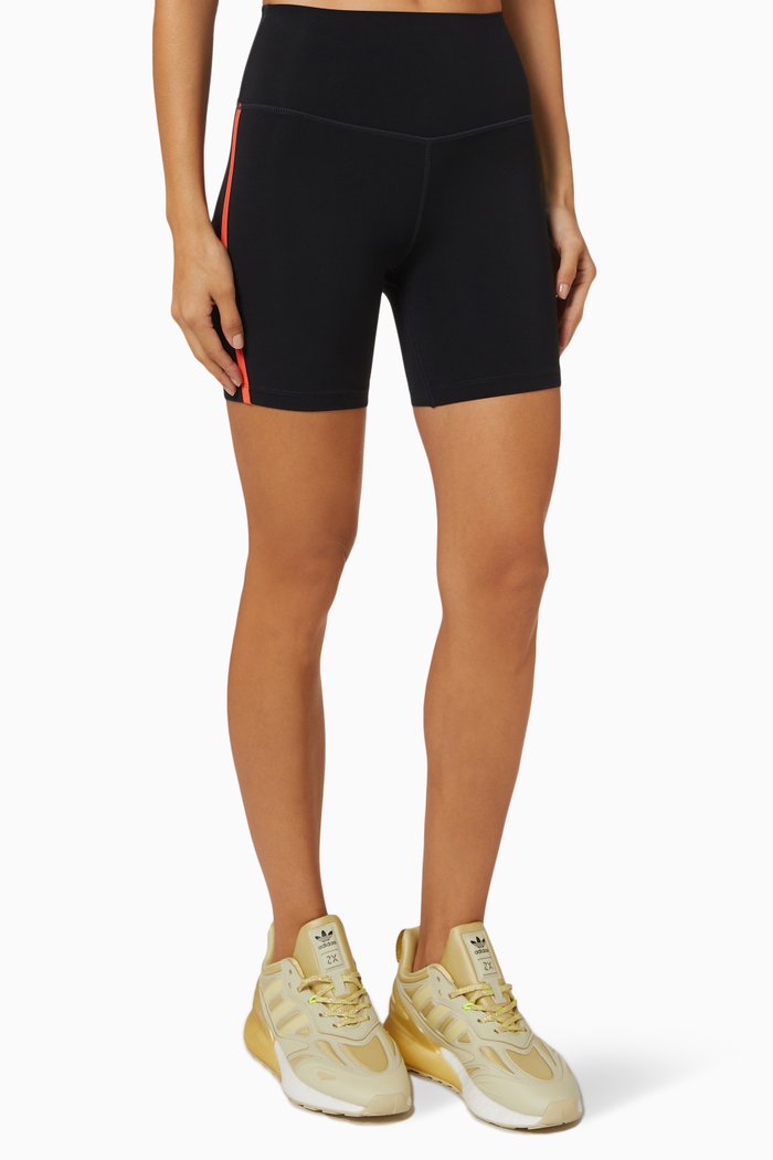 

Amber Airweight High-waist Shorts in Stretch Nylon, Black