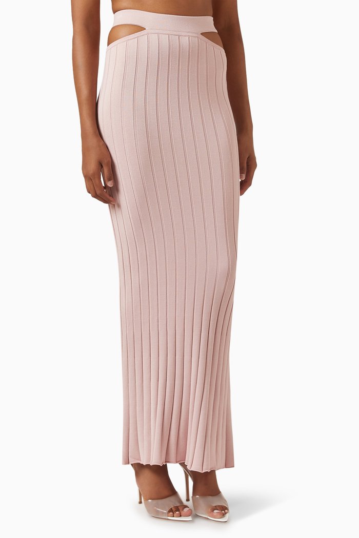 

Indigo Skirt in Rib-knit, Pink
