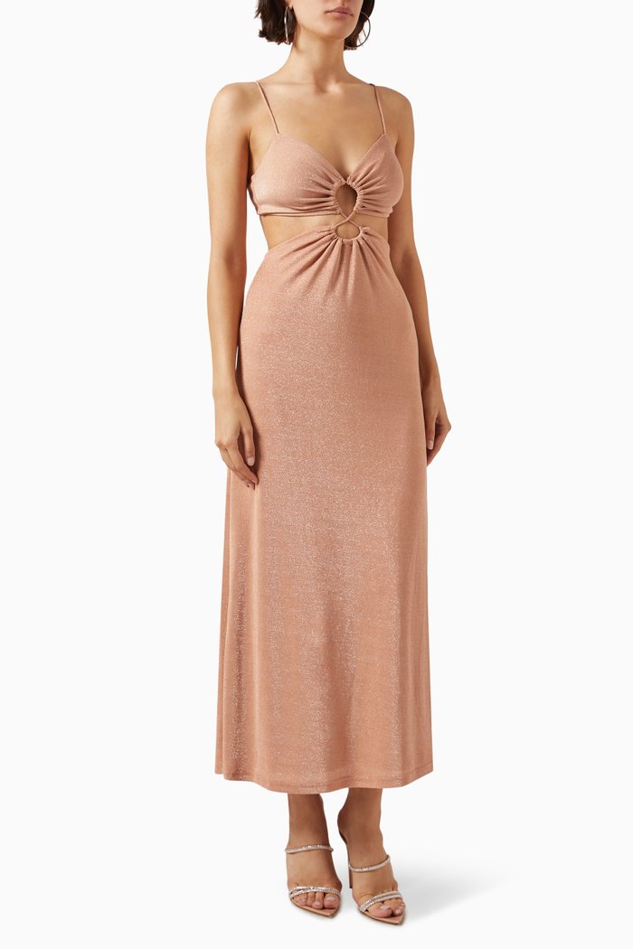 

Zora Midi Dress, Neutral