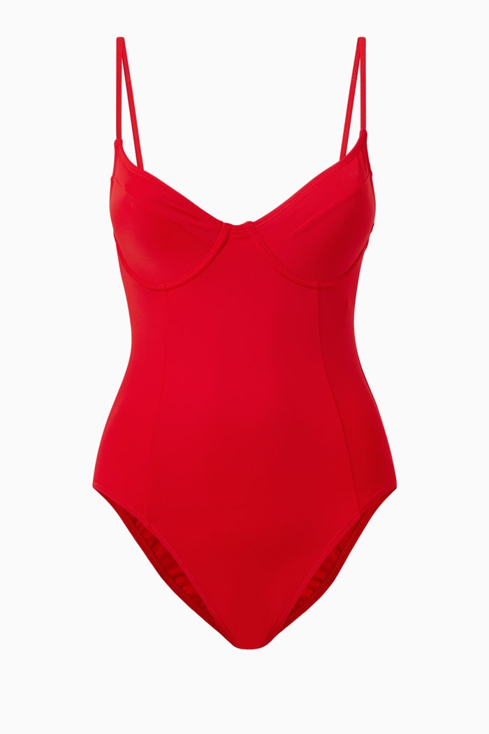 

Show Off One Piece Swimsuit in Nylon, Red