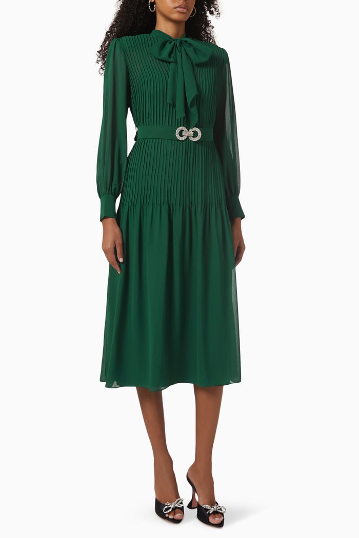 

Kendall Midi Dress in Viscose, Green