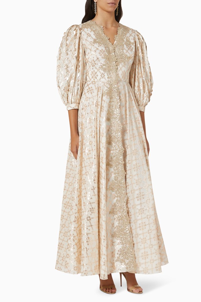 Esmeralda Maxi Dress, Neutral
