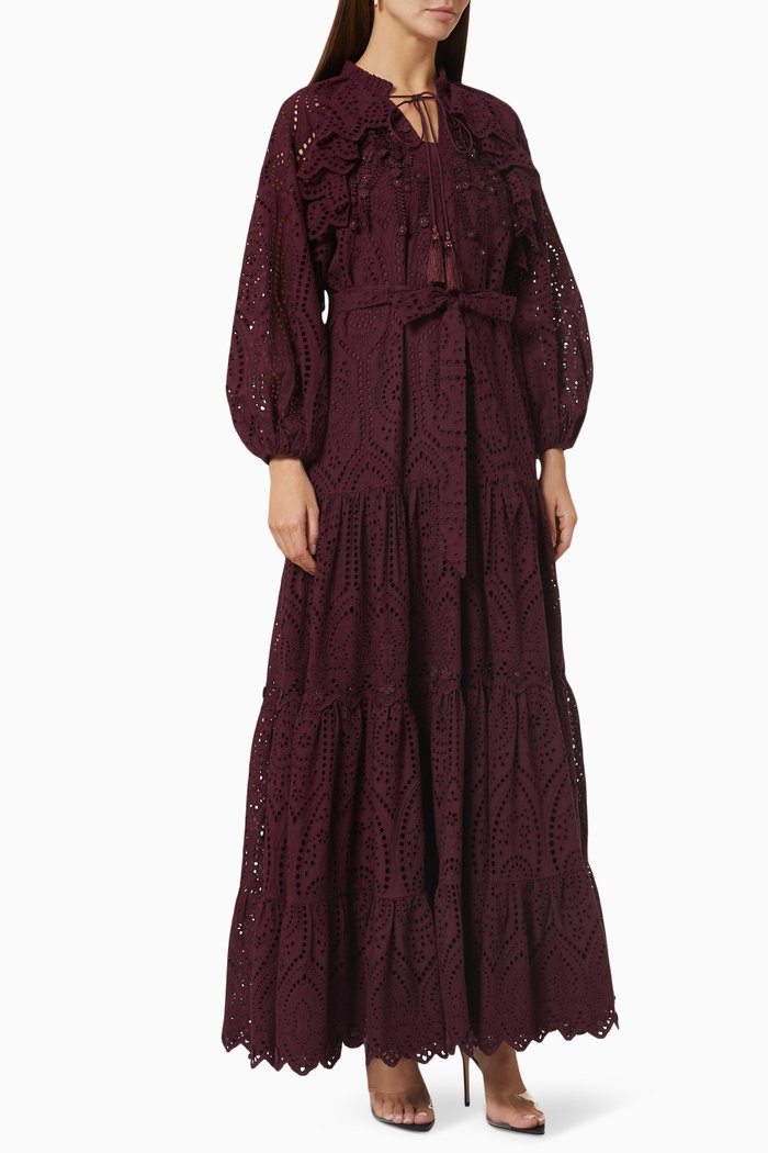

Athena Maxi Dress, Burgundy