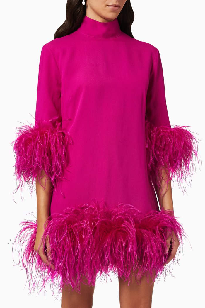 

Gina Estate Dress in Silk Crepe, Pink