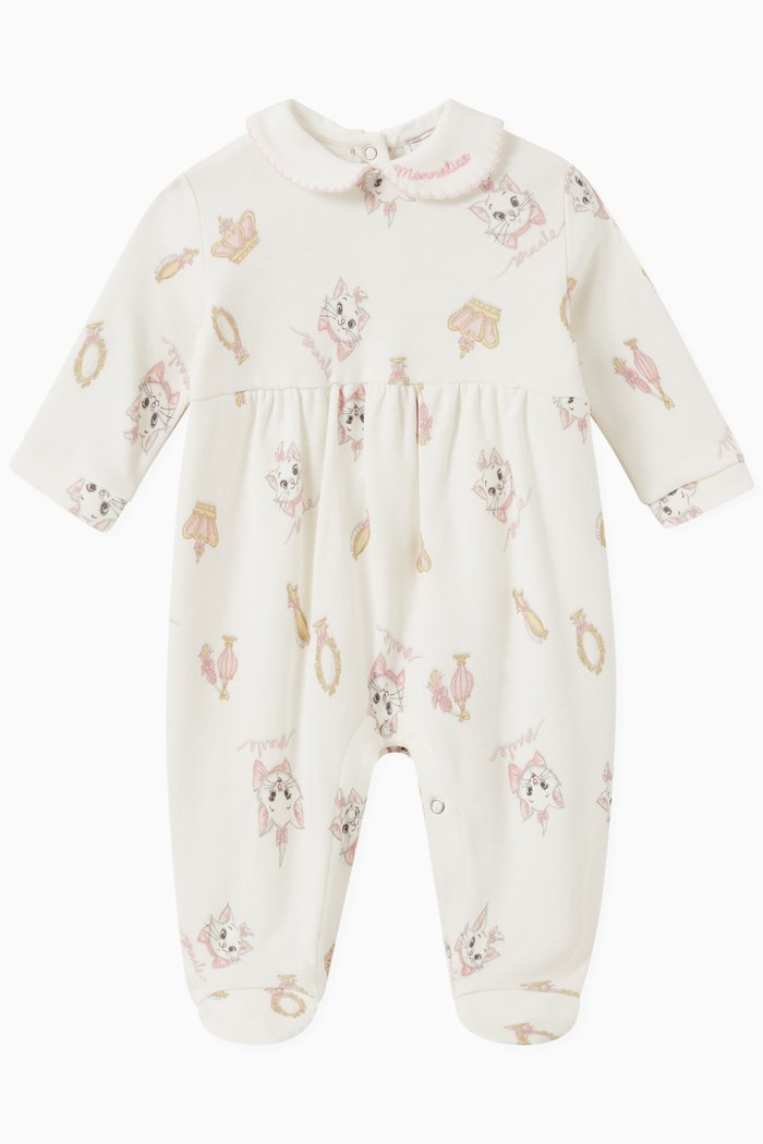 

Marie Print Pyjama Set in Cotton Jersey, Neutral