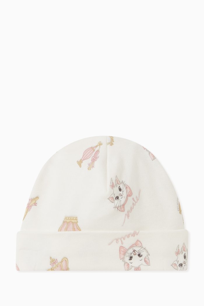

Marie Print Hat in Cotton Jersey, Neutral