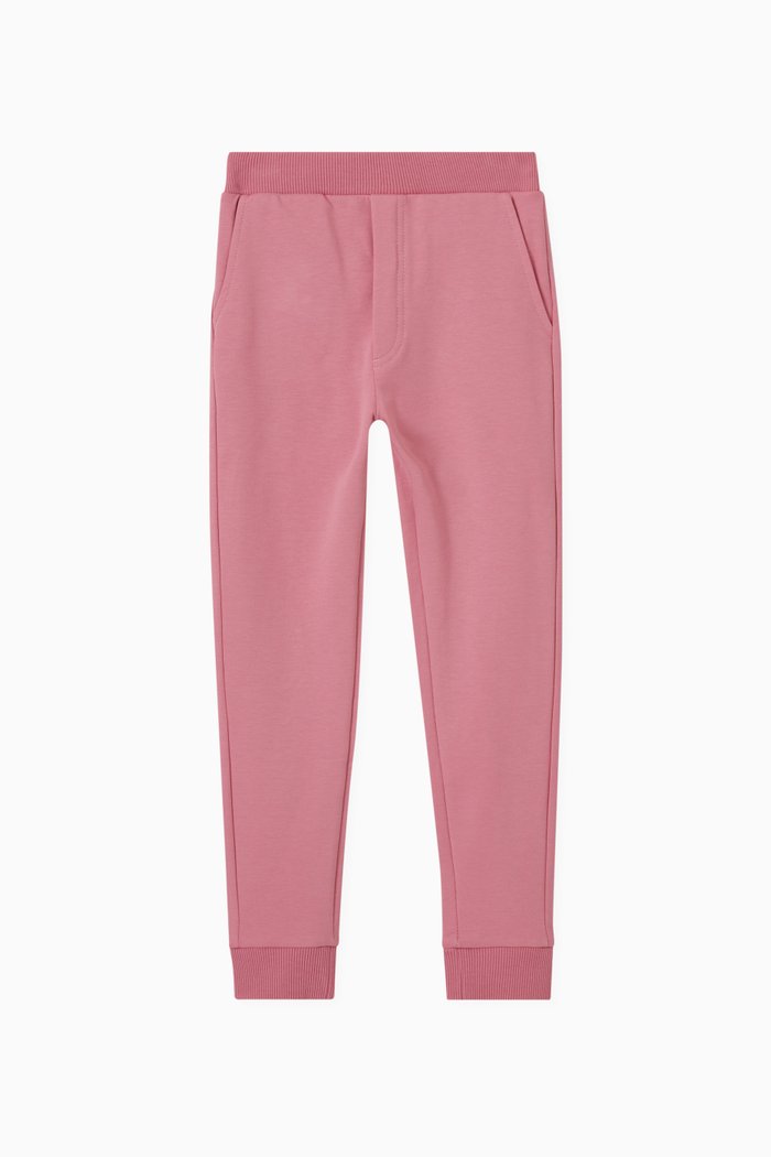 

Plain Joggers in Stretchy Cotton, Pink