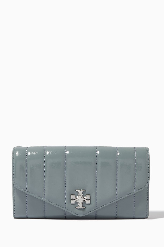 

Kira Envelope Wallet in Patent Leather, Blue