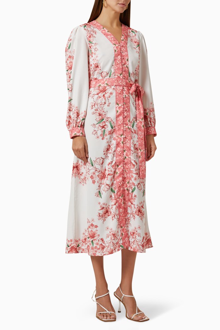 

Midi Dress in Recycled Crepe, Pink