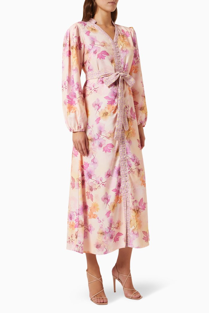 

Midi Dress in Recycled Crepe, Pink
