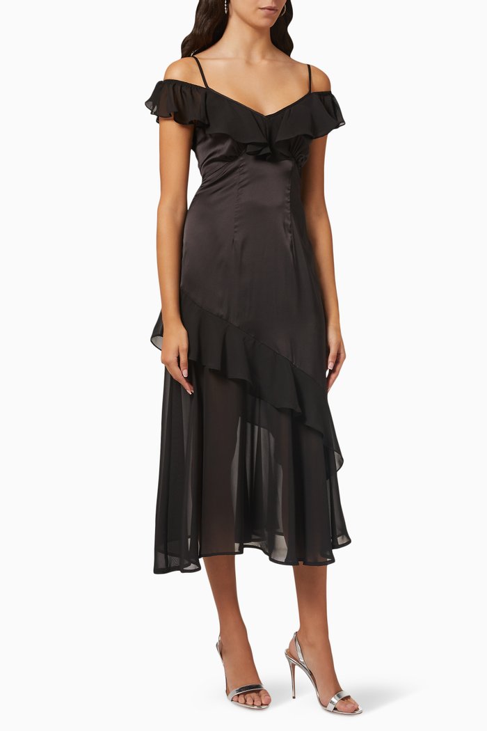 

Lottie Midi Dress, Black