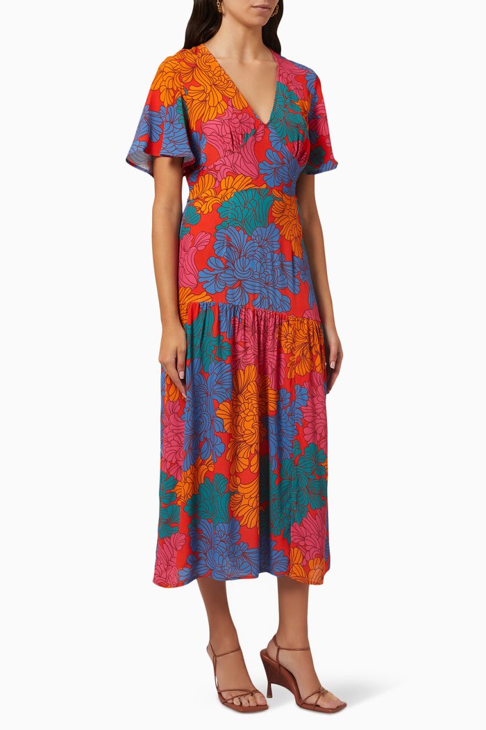 

Tabitha Floral Clover Dress, Multicolour