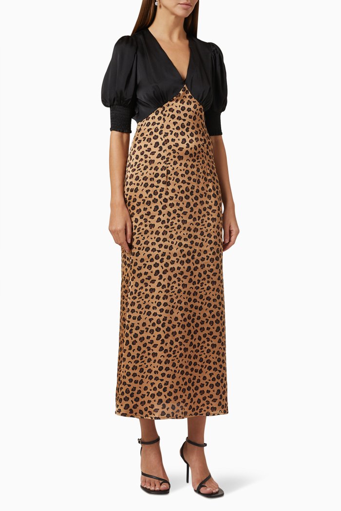 

May Leopard Print Dress, Brown