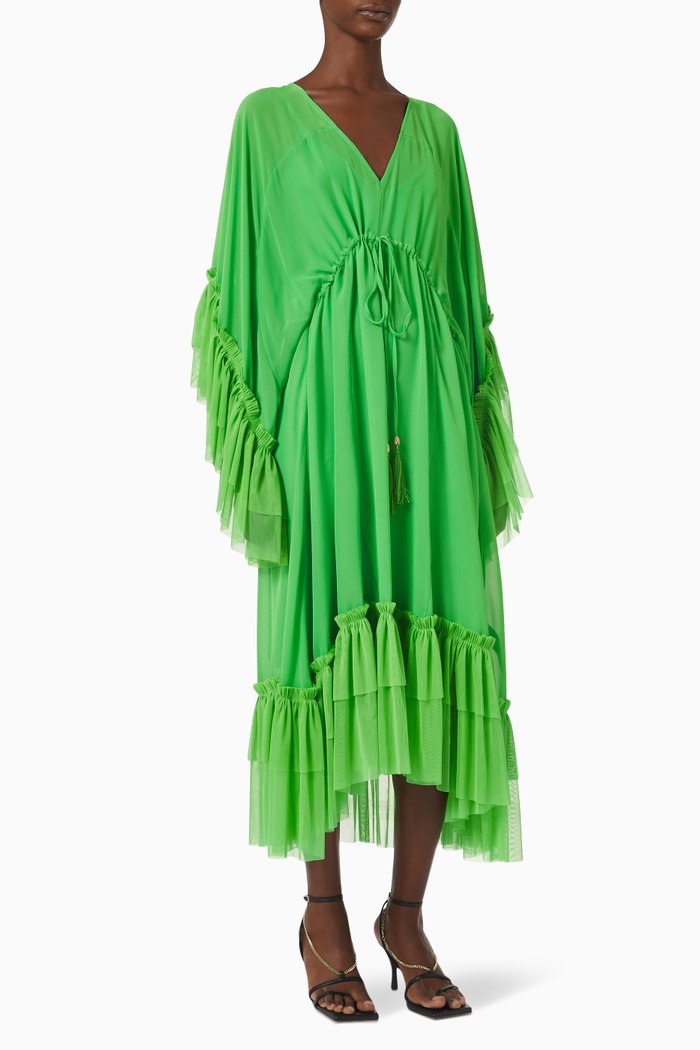 

Sloane Maxi Dress in Chiffon, Green
