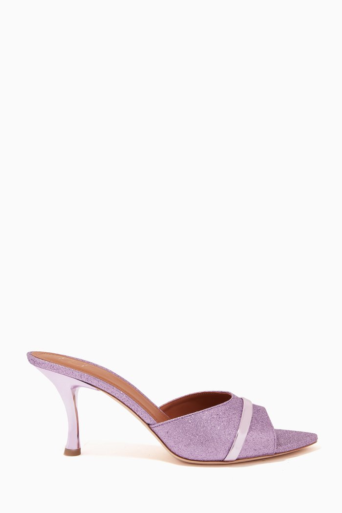 Julia 70 Mules in Glitter, Pink