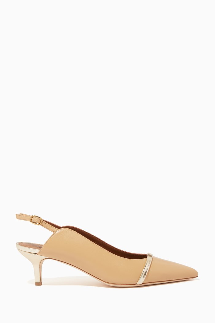 

Marion 45 Slingback Pumps in Nappa, Neutral