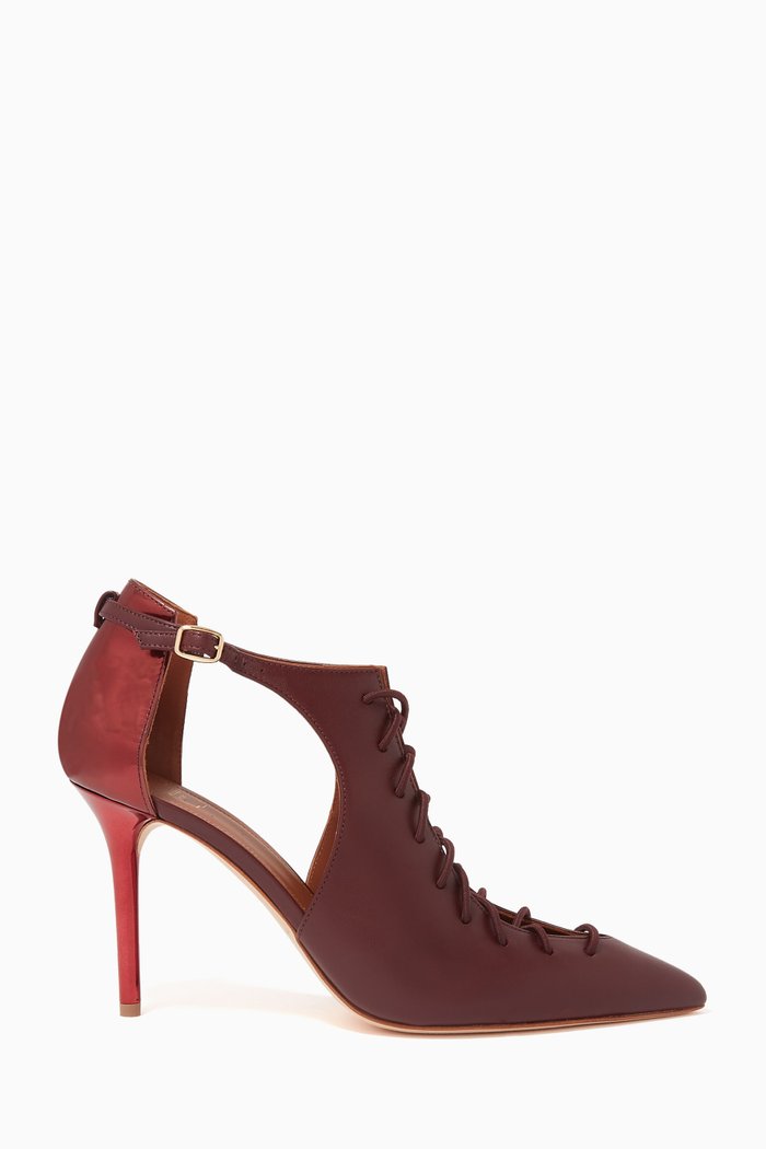 

Montana 85 Lace-up Pumps in Nappa, Burgundy