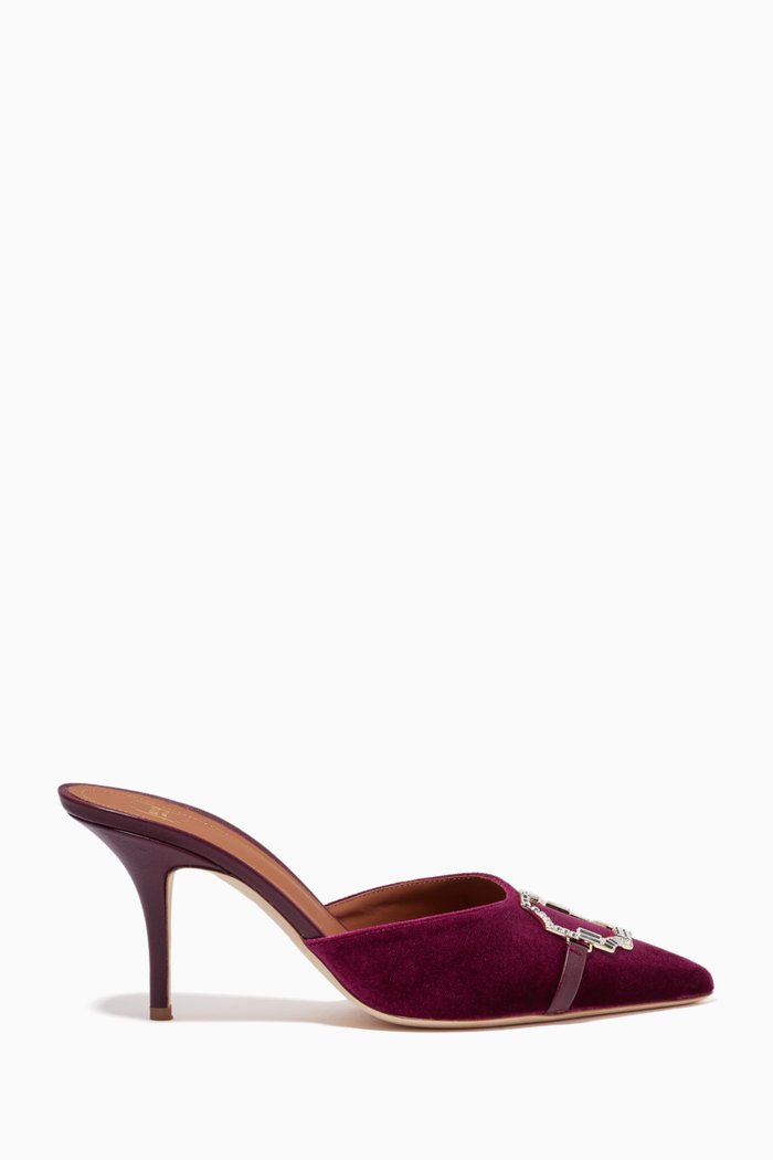 

Missy 70 Mules in Shearling, Burgundy