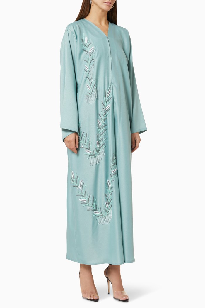 

Embellished Abaya, Blue
