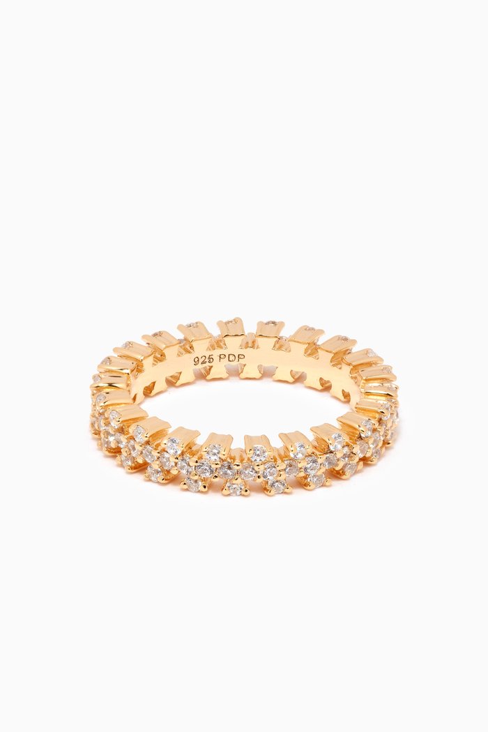 

Crown Ring in 18kt Gold-plated Sterling Silver