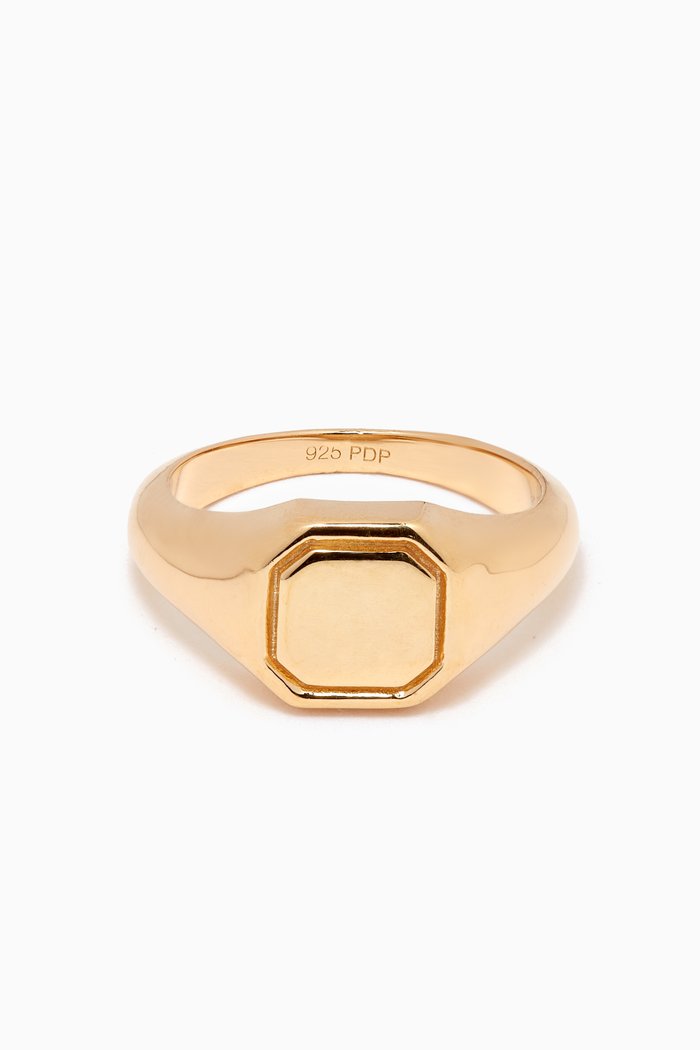 

Octet Ring in 18kt Gold-plated Sterling Silver