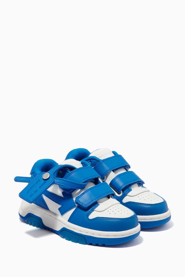 Out of Office Straps Sneakers in Leather, Blue