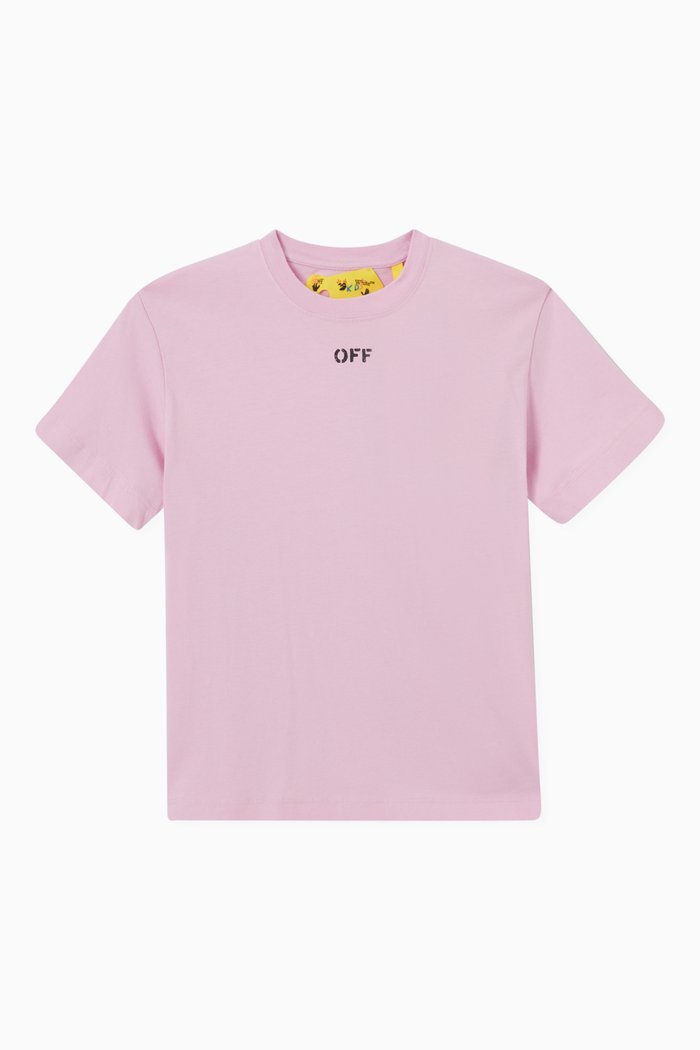 

Logo T-shirt in Cotton, Pink