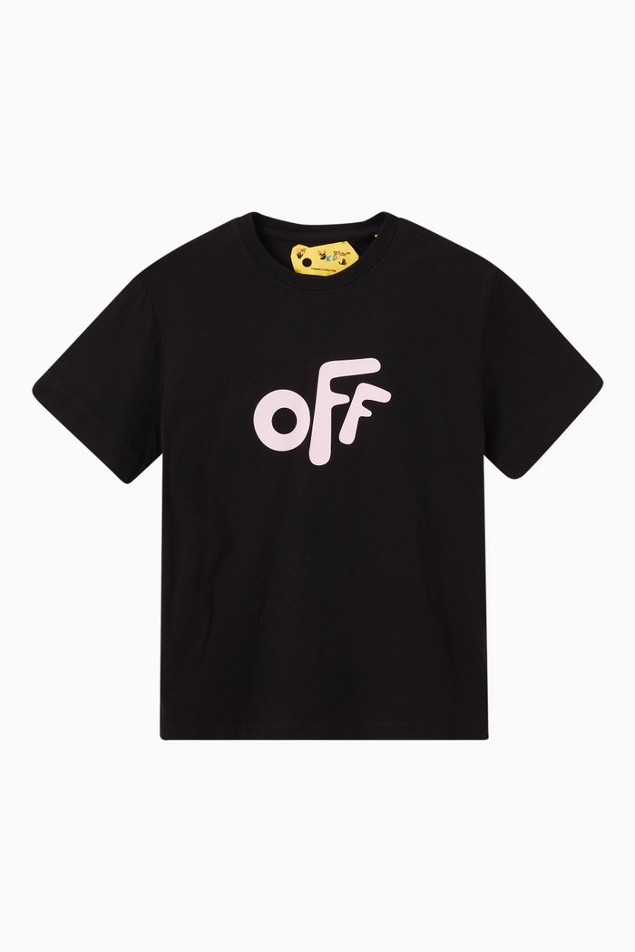 

Logo Print T-Shirt in Jersey, Black