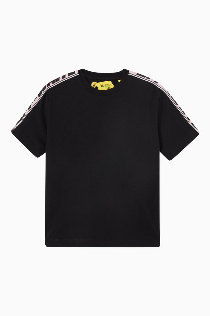 

Logo Band T-shirt in Cotton, Black
