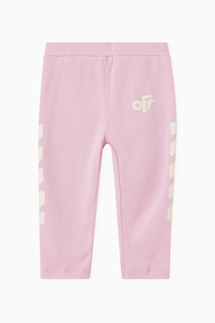 

Logo-print Leggings in Cotton-jersey, Pink