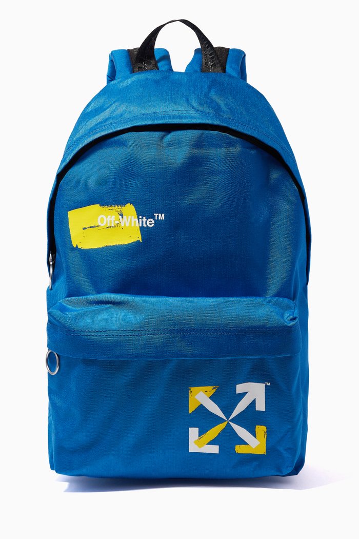 

Logo-print Backpack in Canvas, Blue