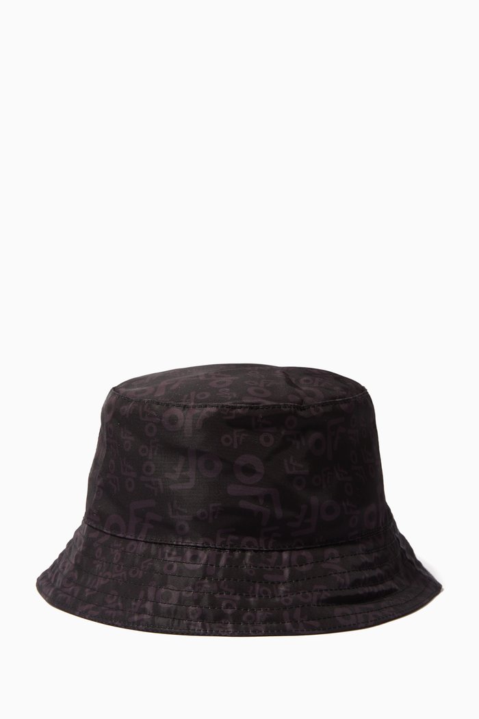 

Logo-print Bucket Hat in Nylon, Black
