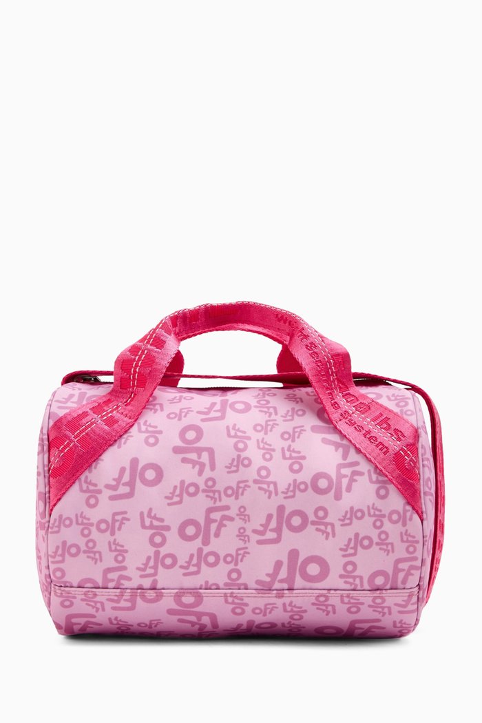 

Mini Logo-print Tote Bag in Nylon, Pink