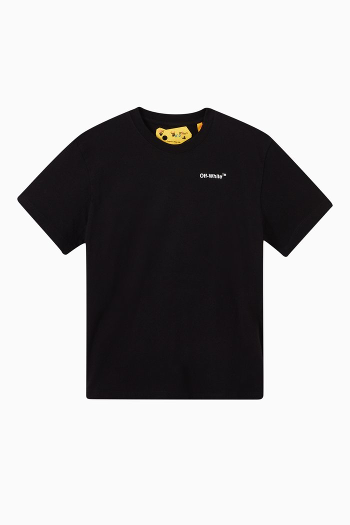 

Arrows Print T-Shirt in Cotton, Black