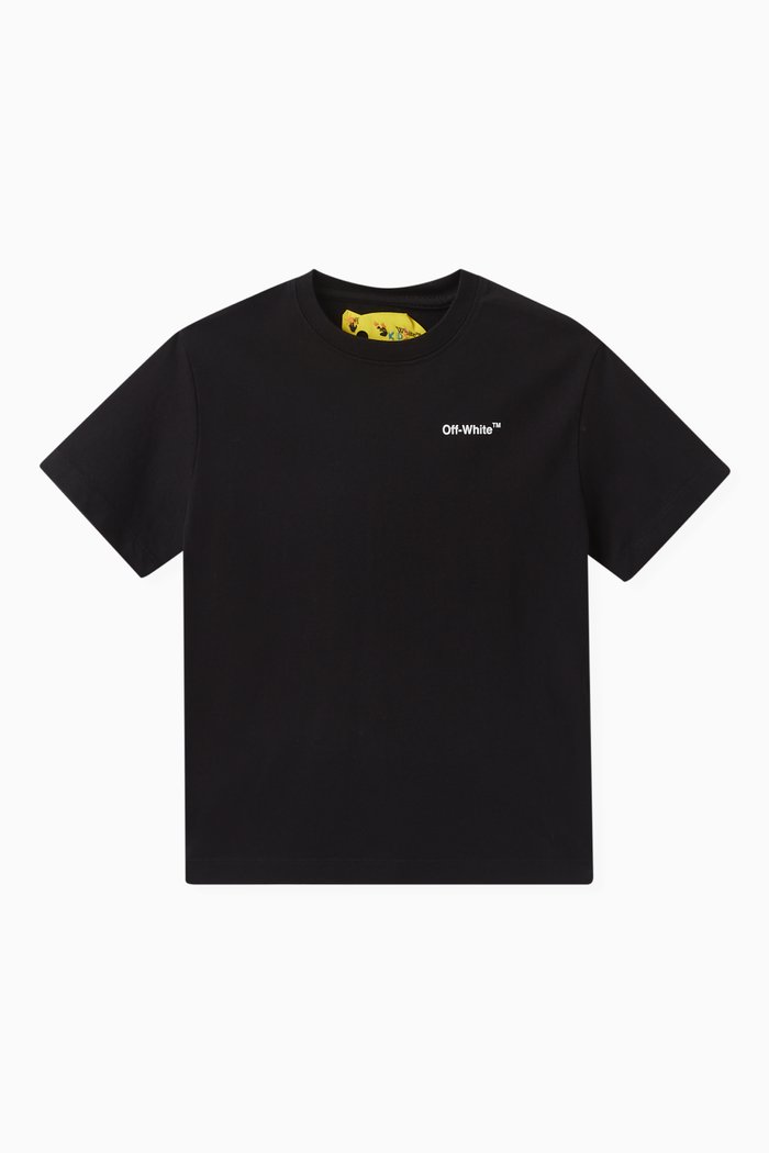

Arrows Print T-Shirt in Cotton, Black