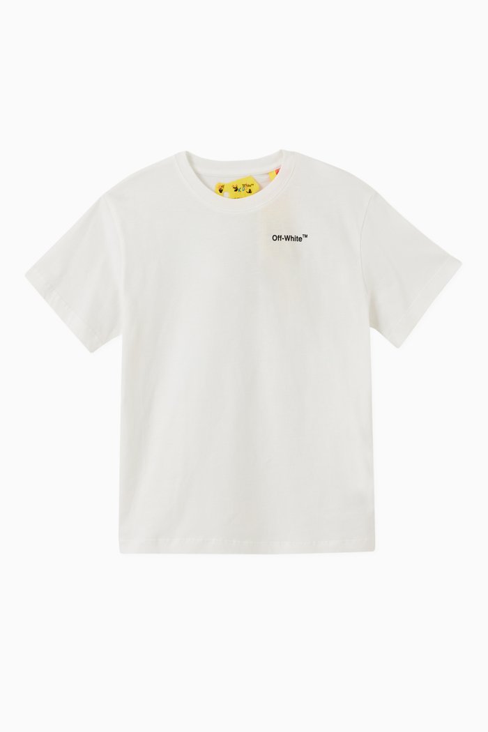 

Arrows Print T-shirt in Cotton, White
