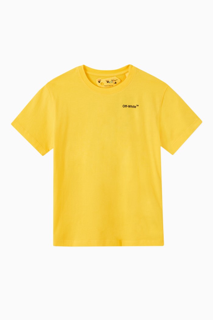 

Arrows Print T-Shirt in Jersey, Yellow