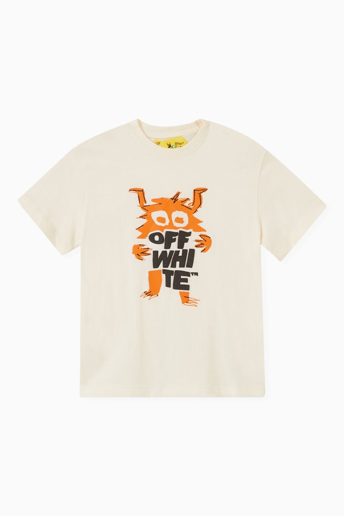 

Monster Logo T-shirt in Cotton-jersey, White