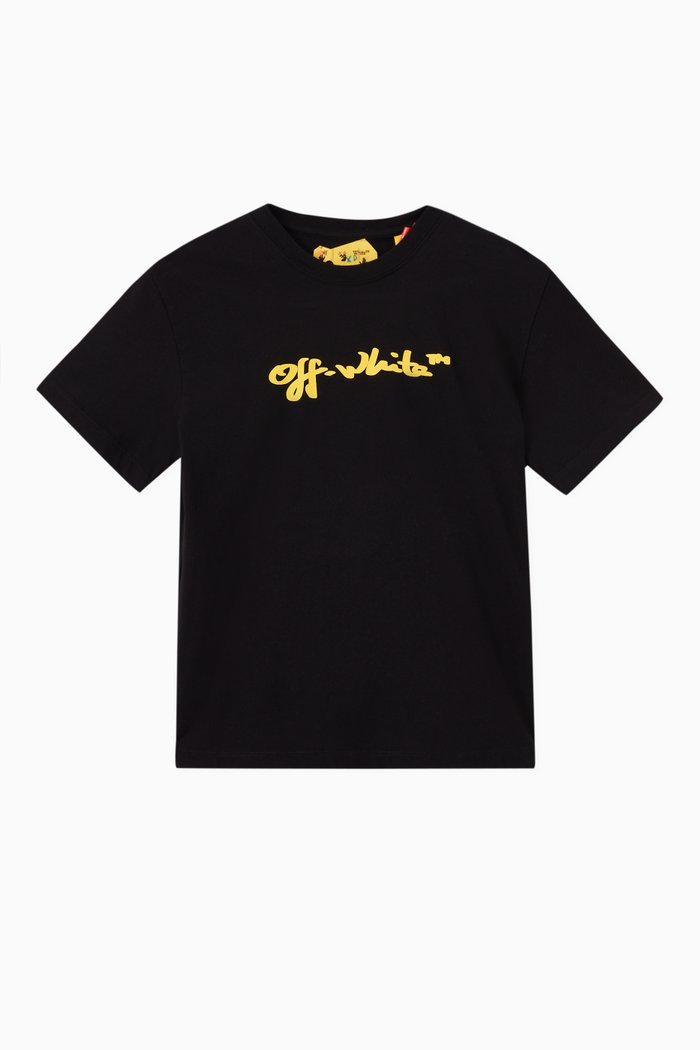 

Logo Script T-Shirt in Cotton, Black