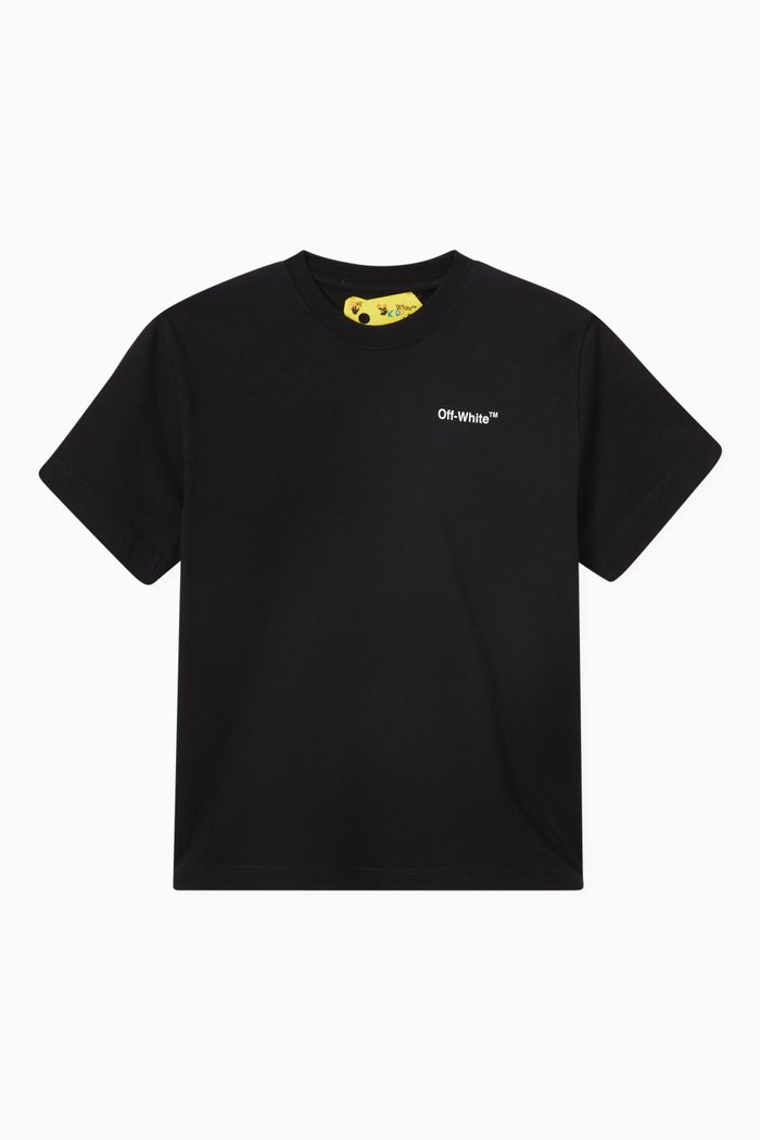 

Logo Industrial T-shirt in Cotton, Black