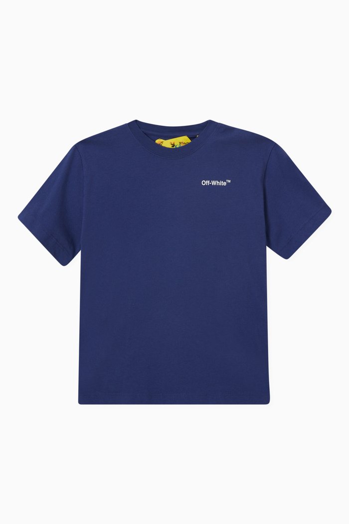 

Logo Industrial T-shirt in Cotton, Blue
