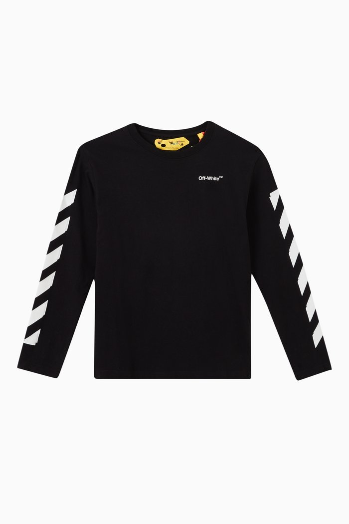 

Arrows Print T-Shirt in Cotton, Black