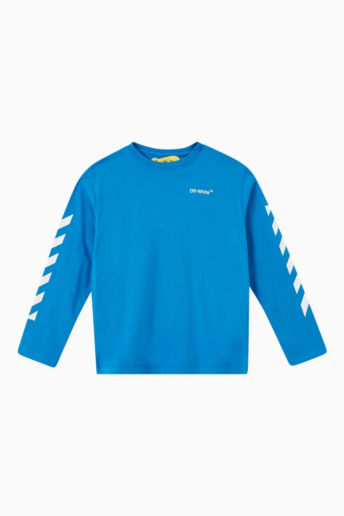 

Helvetica Logo Sweatshirt in Cotton, Blue